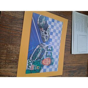 1990 Harry Gant Skull Bandit #33 Sam Bass Art NASCAR Driver Card 11x7 Food Lion